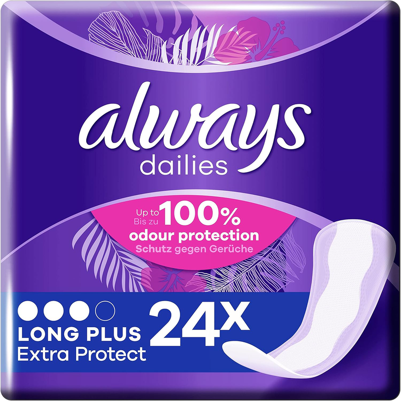 Always alldays protect extra long plus, pantyliners, 24, , medium-null
