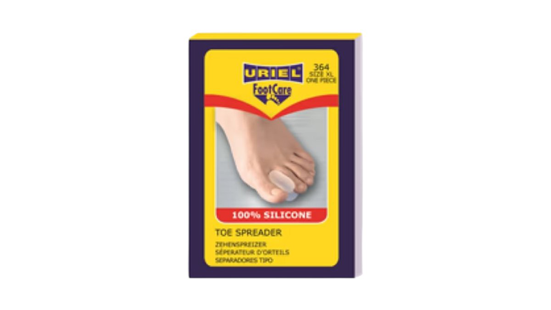 Uriel foot care toe spreader 100% silicone, , medium-null