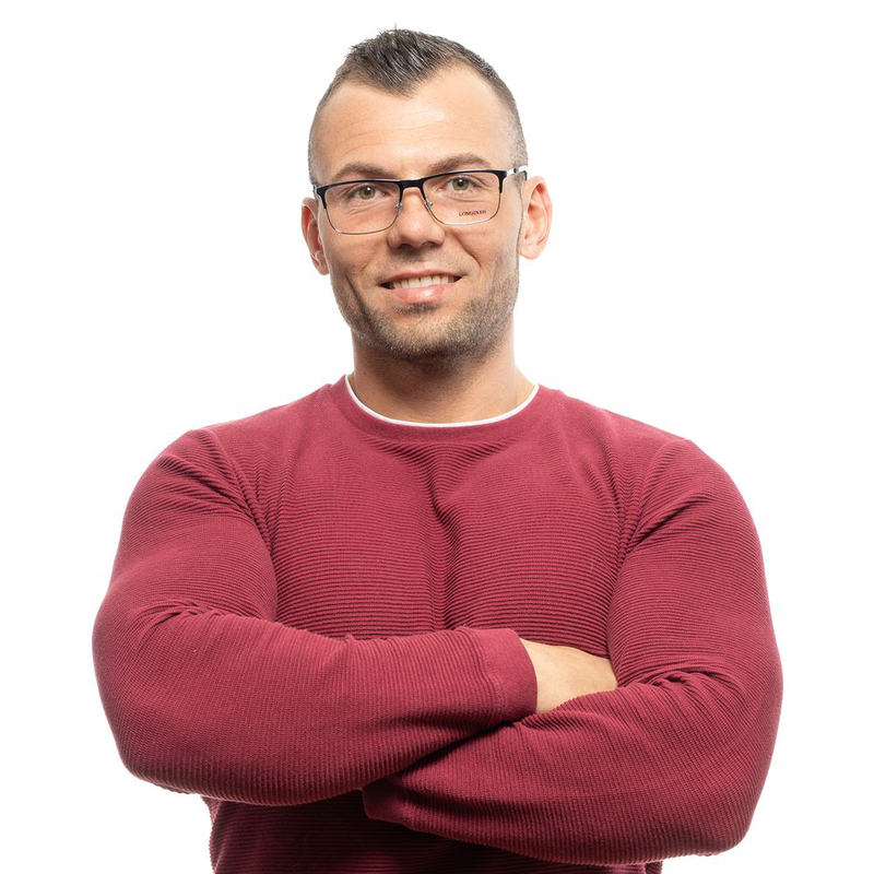Blue metal glasses (frames)-null