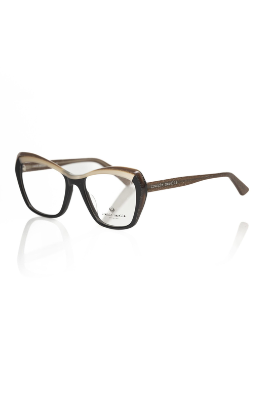 Black acetate women's eyeglass frame-null