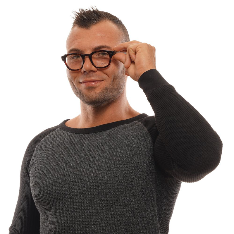 Brown plastic glasses (frames)-null