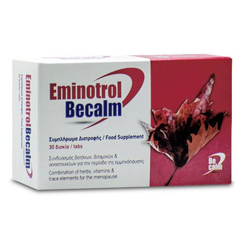 Eminotrol becalm, food supplement to relieve menopausal symptoms 30tablets, , medium-null