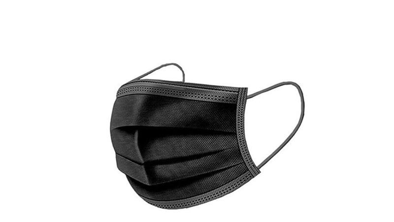 Black surgical masks box of 10 pieces, , medium-null