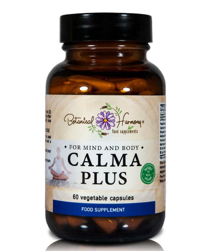 Product image: Botanical harmony calma plus 60 capsules - helps anxiety, stress and improves mood, , medium-null