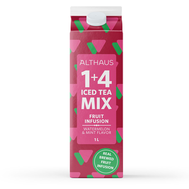 Althaus 1+4 iced tea mix fruit infusion watermelon mint 1ltr, , medium-null
