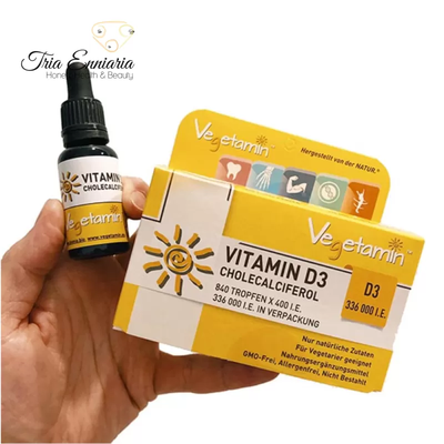 Liquid vitamin d3 cholecalciferol vegetamin, 20 ml, bionia, , medium