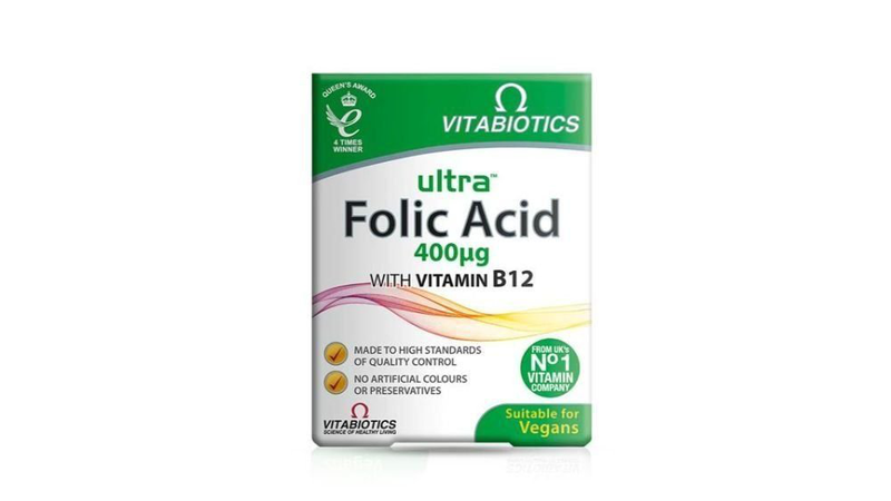 Vitabiotics ultra folic acid tablets, 60, , medium-null