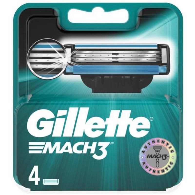 Gillette mach 3, refil, 4, , medium image number null