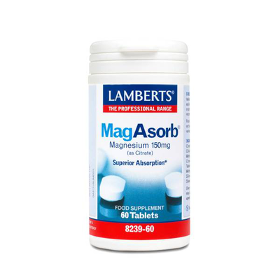 Lamberts magasorb 150mg (as citrate) x 60 tablets, , medium