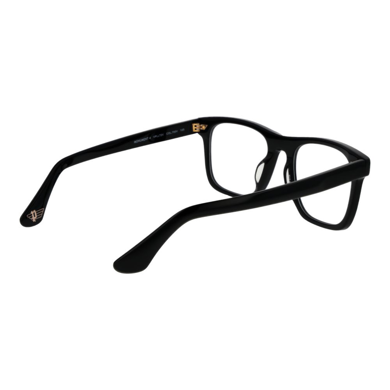 Black cellulose acetate glasses (frames)-null