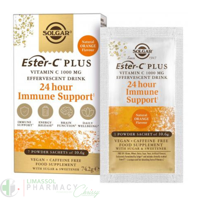 Solgar - ester-c plus vitamin c 1000mg immune support orange, sachets, 7x10.6gr, , medium
