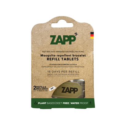 Zapp mosquito repellent bracelet refill tablets (2 pieces), , medium