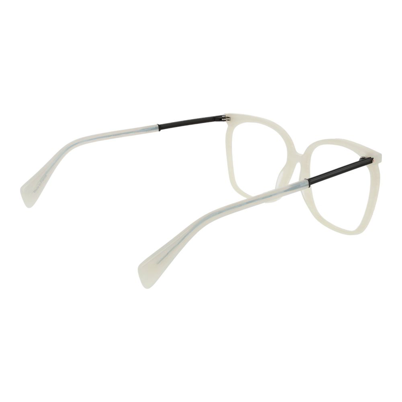 White plastic glasses (frames)-null
