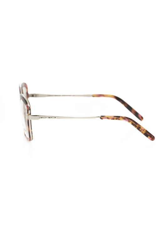 Red metallic women's eyeglass frame-null