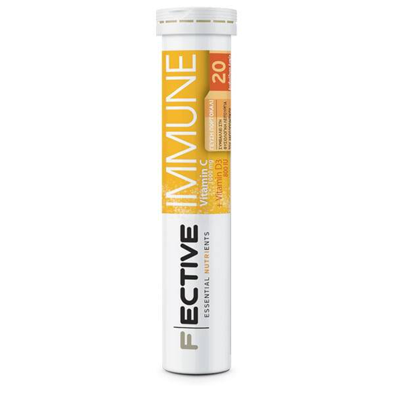 Product image: F ective immune vitamin c 1000mg & vitamin d3 800mg 20effervescent tablets, , medium-null