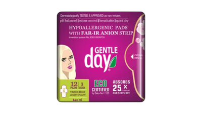 Gentle day organic teens mini light flow pads size 3, , medium
