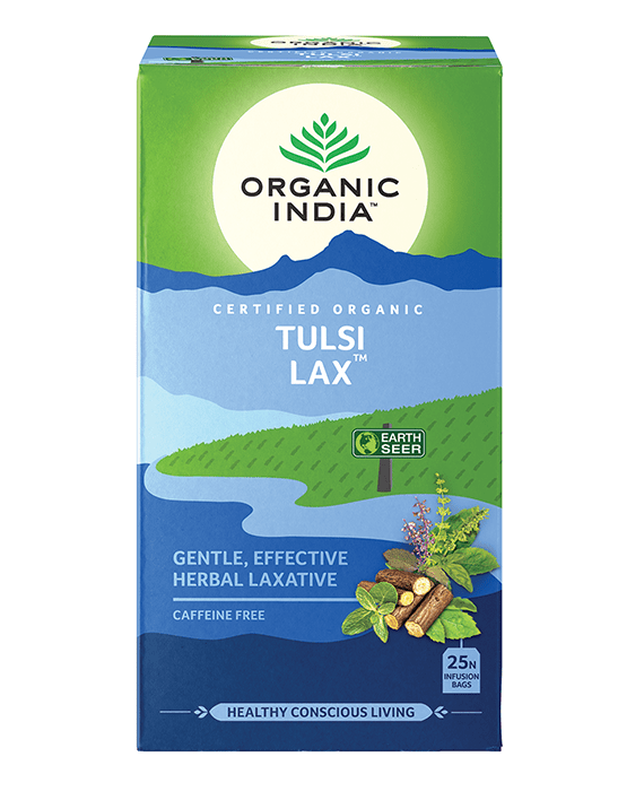 Organic india- tulsi tea lax caffeine free 25 infusion bags, , medium-null