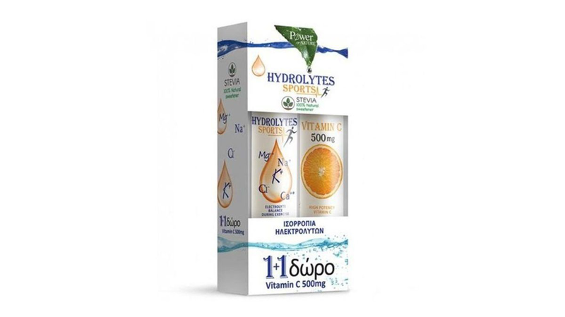 Power of nature hydrolytes sports + vitamin c 500mg duo gift pack, , medium-null