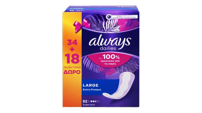 Always dailies extra protect 52pcs large (34 + 18 free), , medium