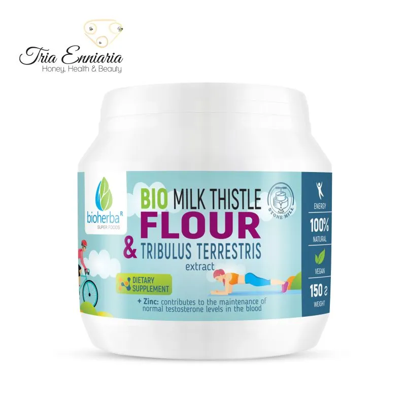 Bio milk thistle  flour and tribulus terrestris, 150 g, bioherba, , medium-null