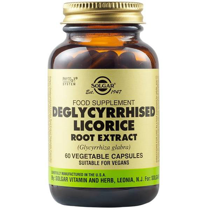 Product image: Solgar deglycyrrhised licorice root extract x 60 capsules, , medium-null