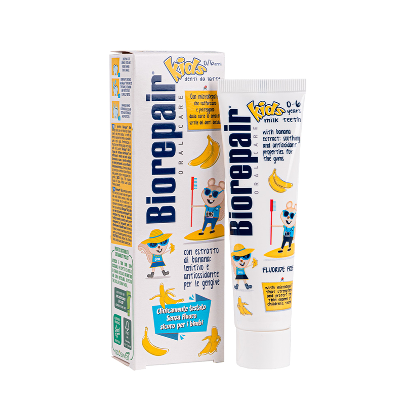 Biorepair kids banana, toothpaste, 50ml x 0-6years, , medium-null