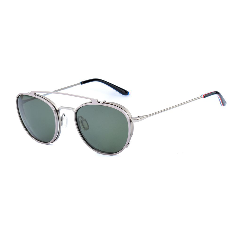 Gray stainless steel glasses (frames)-null