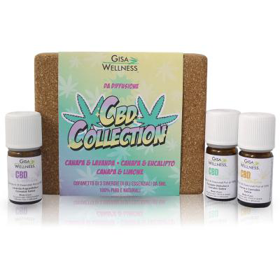 Gisa wellness - c b d collection - essential oil diffusion kit - lavender - lemon - eucalyptus