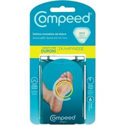 Compeed σκληρηνσεισ μεσαια 6 τμχ, plasters, , medium