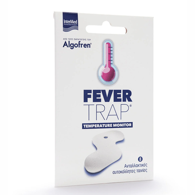 Algofren fever trap ανταλλακτικά αυτοκόλλητα επαναφορτιζόμενου θερμόμετρου 8 τμχ, , medium