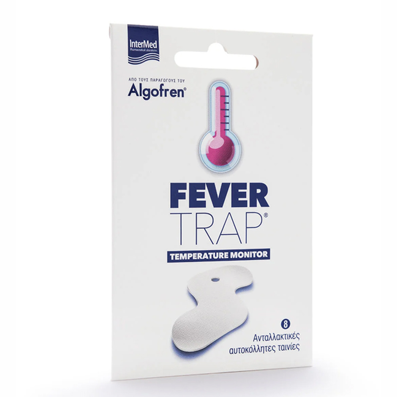 Product image: Algofren fever trap ανταλλακτικά αυτοκόλλητα επαναφορτιζόμενου θερμόμετρου 8 τμχ, , medium-null