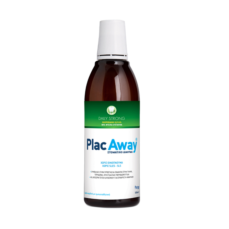 Product image: Plac away mouthwash daily strong 500ml, , medium-null