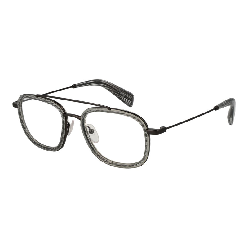 Gray plastic glasses (frames)-null