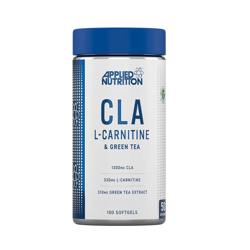 Applied nutrition cla l-carnitine & green tea 100 softgels, , medium-null