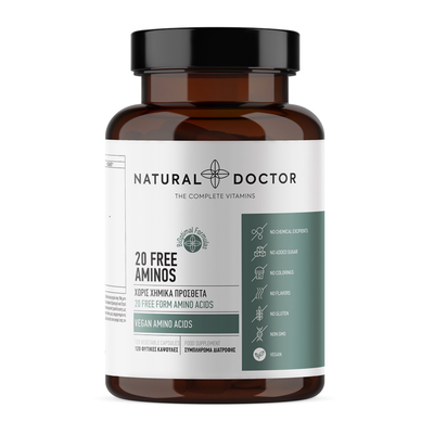 Natural doctor, 20 free aminos, 120 veg caps, , medium
