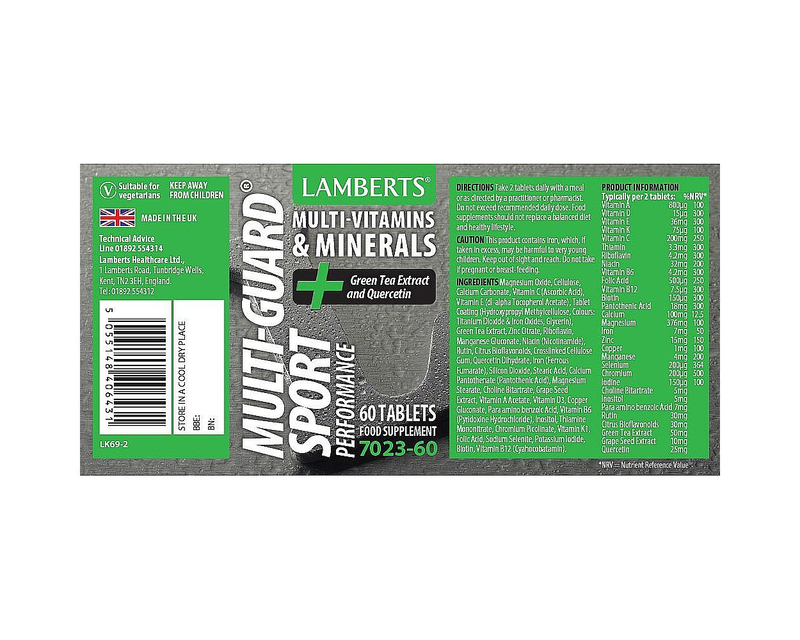 Lamberts multi-guard sport performance x 60 tablets - multivitamins & minerals, , medium-null