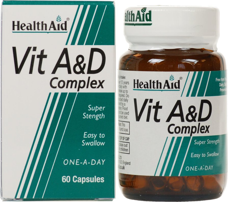 Health aid vitamin a&d complex 60 capsules, , medium-null