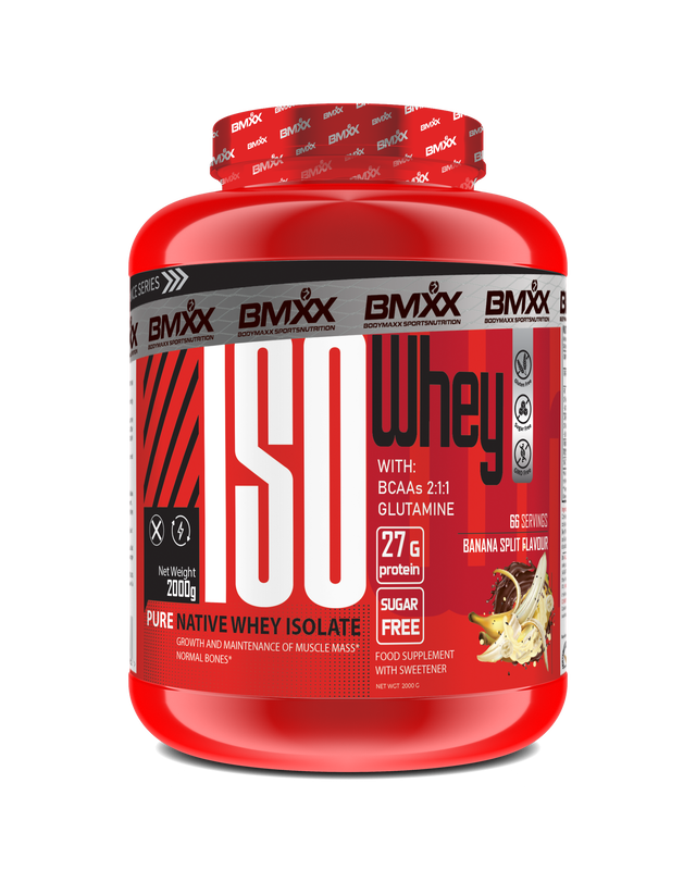 Bmxx iso whey &ndash; pure native whey isolate 2kg banana split flavor, , medium-null
