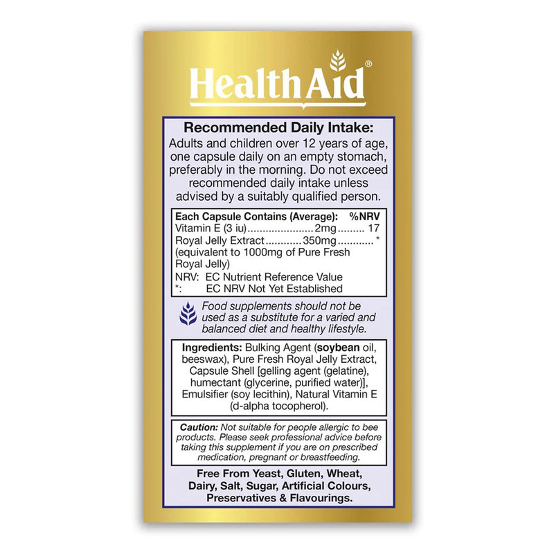 Product image: Health aid tang forte x 30 capsules - pure & fresh royal jelly 1000mg - boosts stamina & strength, , medium-null
