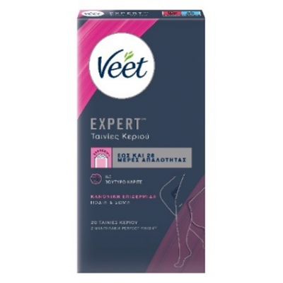 Veet cold wax for legs normal 20 strips