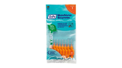 Tepe interdental brushes orange 1 (0.45mm) 8pcs, , medium