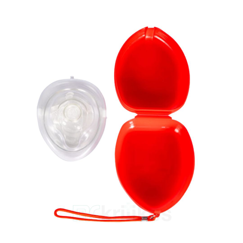 Cpr pocket resuscitator mask with plastic box, , medium-null