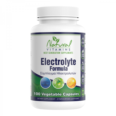 Natural vitamins  | electrolyte formula natural | 100 caps, , medium
