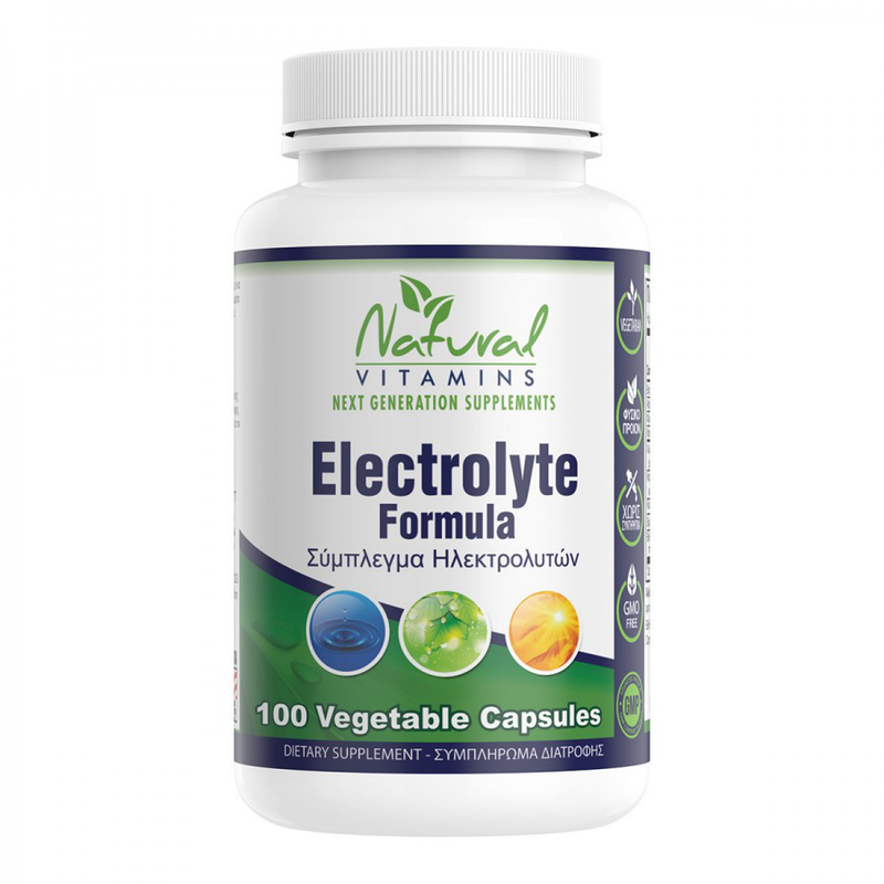 Natural vitamins  | electrolyte formula natural | 100 caps, , medium-null