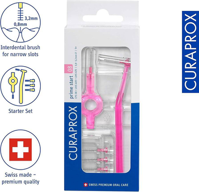 Curaprox interdental brushes prime start 08 pink, , medium