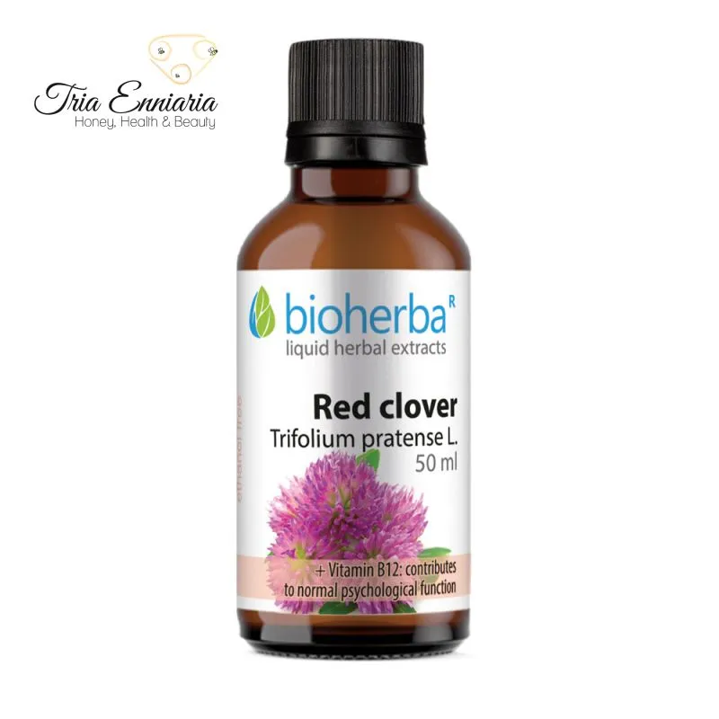 Red clover, herbal tincture,  50 ml, bioherba, , medium-null