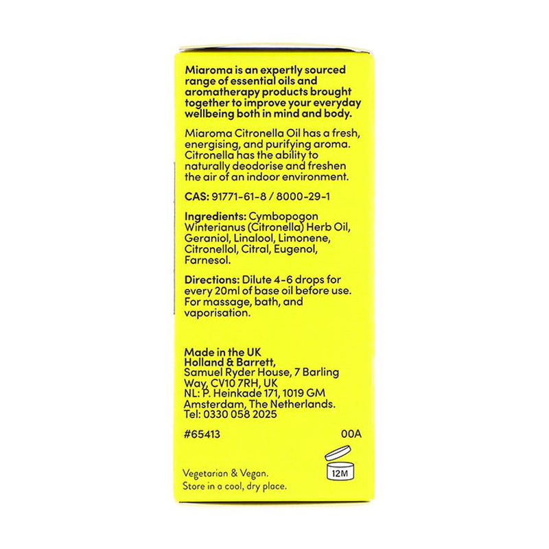 Miaroma citronella pure essential oil 10ml-null