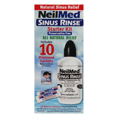 Neilmed sinus rinse starter kit sachets 10s