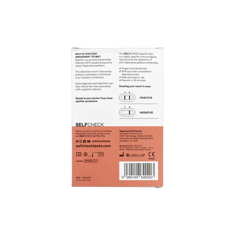 Selfcheck syphilis test - 1 piece, , medium image number null