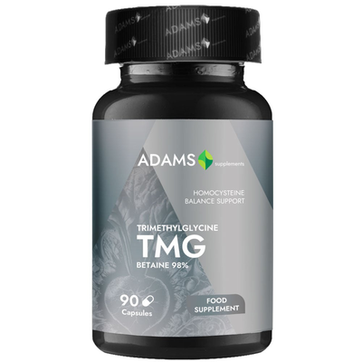 Adams supplements, tmg (trimethylglycine/betaine) 600mg, 90cps, , medium